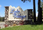 Lake Village summer sign